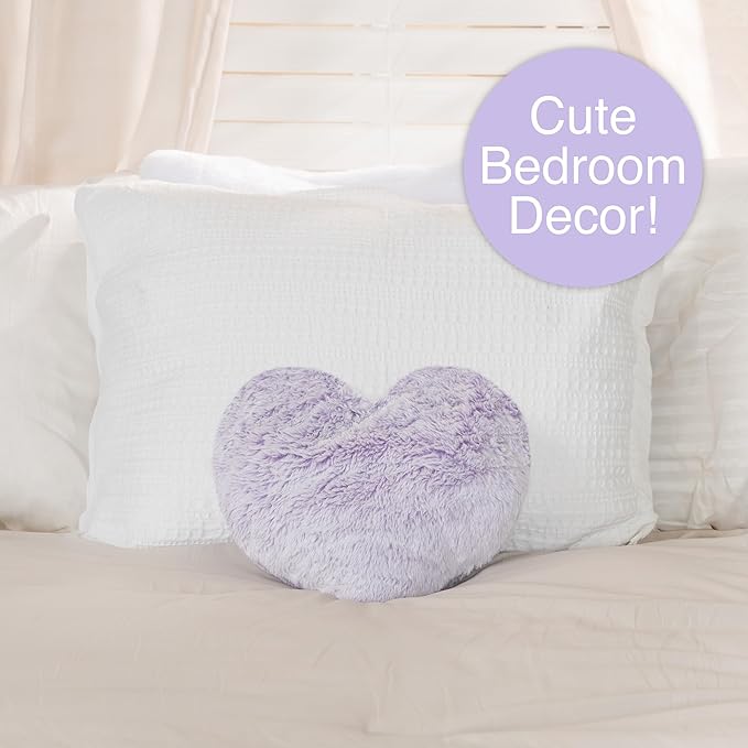1i4 Group Cozy Microwavable Plush Toys - Heated Stuffed Heart Shape - Heatable Coolable Bedtime Comfort Plushie - Lavender Scent