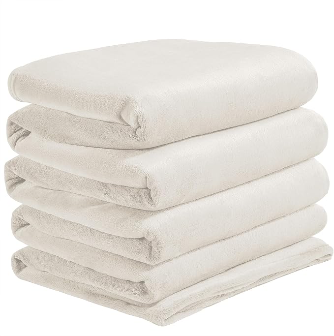 BEDELITE Fleece Blanket Soft Plush Oversized Bed Blanket Beige 120"x120" | Ultra Soft Plush Fleece, Lightweight Warmth, All Season Comfort, Fade Resistant, Machine Washable, Perfect for Sharing