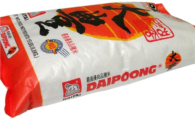 Haitai Korean Premium Quality Rice (Daipoong White Rice 15 Lb x 1)