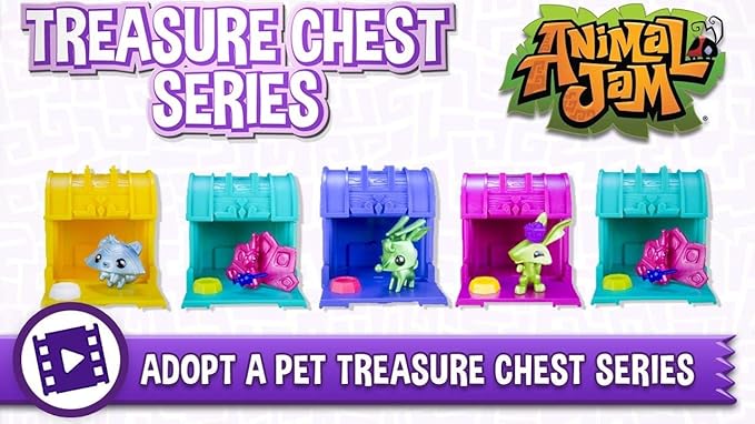 Animal Jam Adopt a Pet Treasure Chest Sealed Mystery Box of 24 Chests Game Code