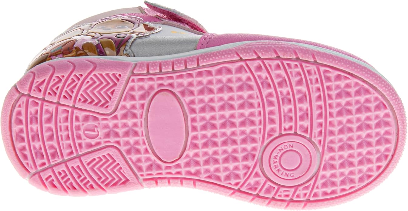 Josmo Girls High Top Sneakers Minnie Mouse Frozen Elsa Anna Paw Patrol Skye Lilo & Stitch Moana Character Shoes for Girls Size Toddler to Little Kid