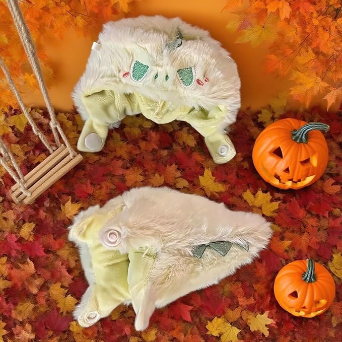 (2-Pack) 17cm Doll Clothes Set, Plush Blue Shark and Small Green Dinosaur Outfits for 17cm Dolls, Soft and Stylish Dress Up Doll Clothes, Adorable and Cute Clothing with Cozy Texture and Fun Design