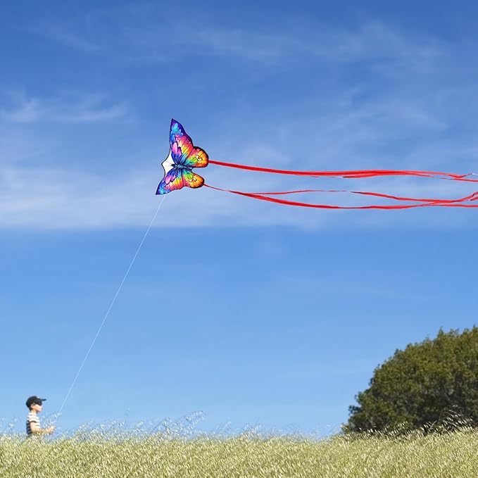New Butterfly Kites for Kids & Adults,Easy to Fly Kite,Best Kite for Beginners,Kites for Kids Age 4-8,Large Beach Kite
