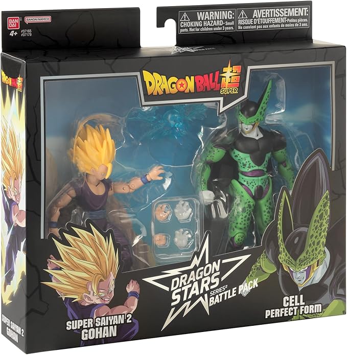 Dragon Ball Super - Super Saiyan 2 Gohan vs. Cell Battle Pack Action Figure Set