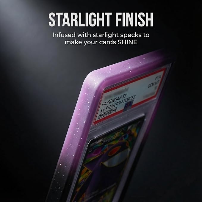 X PRO PSA Slab Protector - 12 Pack - Elemental Gradient Colors Included - Durable TPU Bumper Guards - Stackable PSA Slab Guards & Secure Graded Card Guard