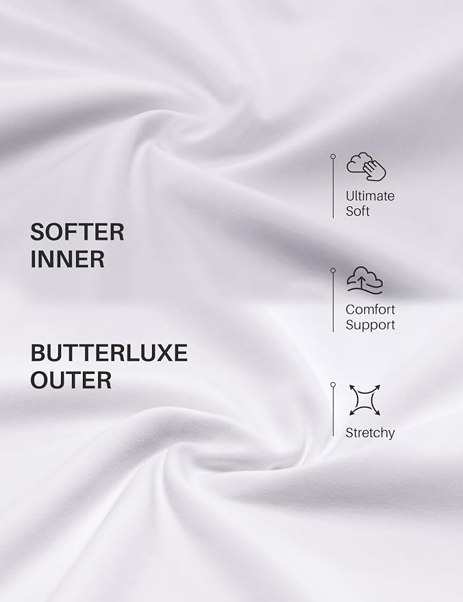 CRZ YOGA Butterluxe Soft Double Lined Scoop Neck Sports Bras for Women - Adjustable Straps Yoga Crop Top Non Padded