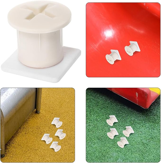 8PCS Slide Screw Caps Plastic Fixing Covers for Playground Equipment Replacement Parts with Corrosion-Resistant Design Easy Installation for Curved Slides and Swing