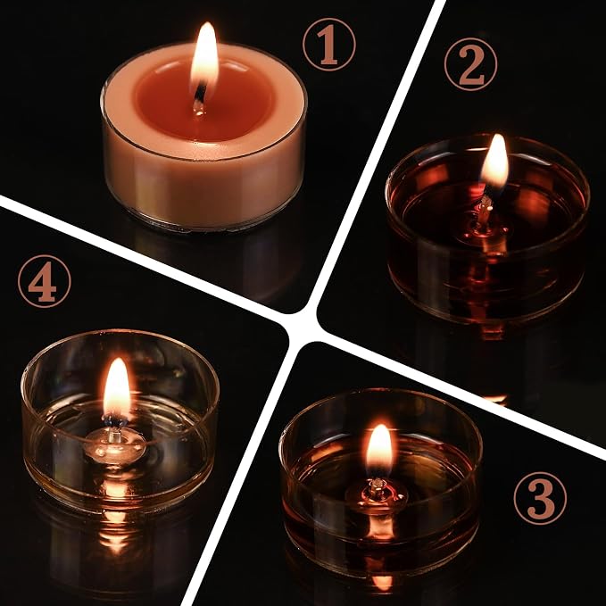 DEYBBY Natural Velvet Wood Scented Soy Wax Tealight Candles Bulk, Aromatherapy Luxury Tea Candle Set of 36-4 Hour Burning Great Gift