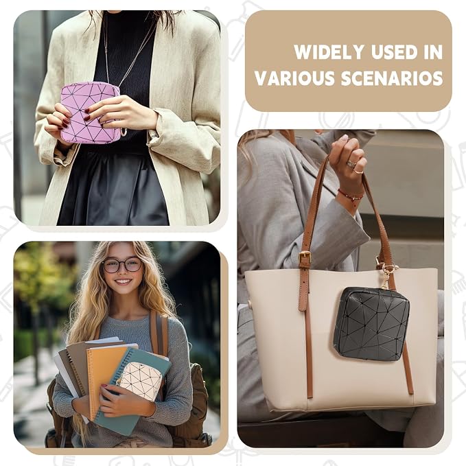 Period Bag for Teen Girls, PU Leather Sanitary Napkin Storage Bag, Menstrual Pad Bag Period Pouches Tampon Holder for Purse (Bean Paste Red)