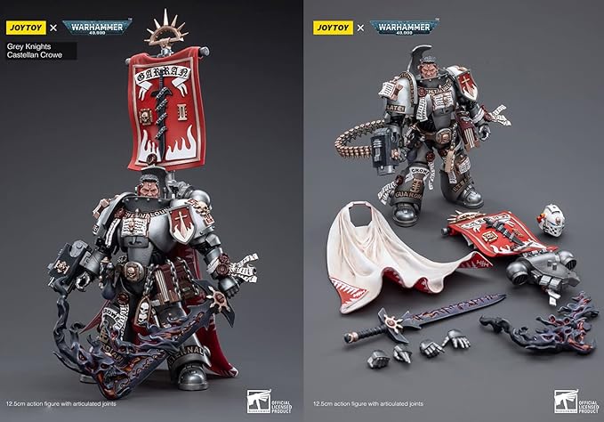 JOYTOY 1/18 Action Figures Warhammer 40k Mecha Grey Knights Castellan Crowe
