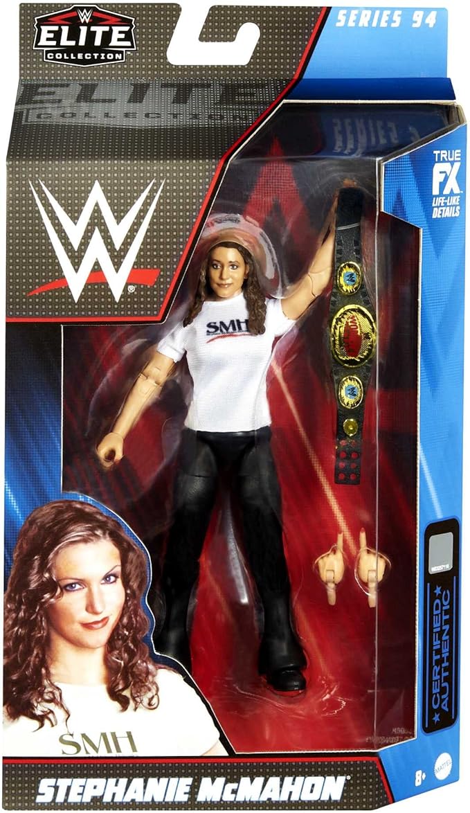Mattel WWE Elite Collection Action Figure & Accessories, Series #94 Stephanie McMahon 6-inch Collectible with 25 Articulation Points & Swappable Hands