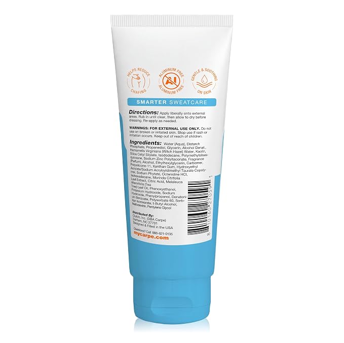 Carpe Feminine Sweatcare Intimate Deodorant - pH Balanced, 24Hr Moisture & Odor Control Whole Body Deodorant for Women - Gynecologist Tested & Safe for Private Parts - Pure Powder - 3oz