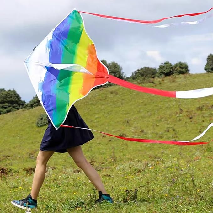 Kites for Kids & Adults, Beach Kites Set for Beginners, Easy to Fly Large Kite Pack for Boys and Girls, Kite String Included, Perfect for Outdoor Activities