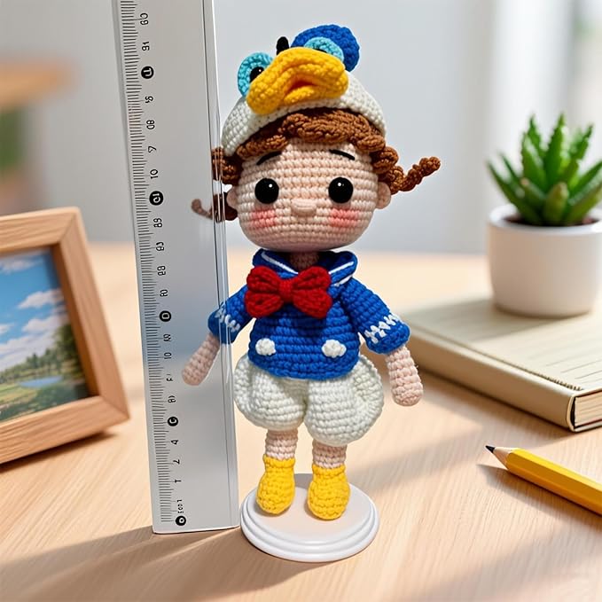 6 Pcs Adjustable Doll Stand for Action Figure Display Holder Support for 7-12 Inches Dolls,Keep The Doll in a Standing Position,Home Shop Birthday Party Favor for Creative Storage Stand(Black&White)