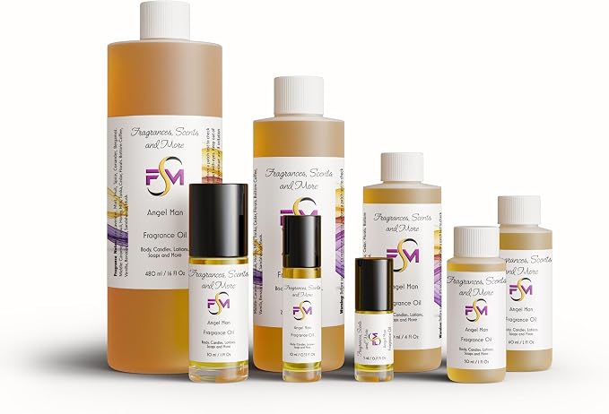 Angel Man Fragrance Oil - 1 Fl Oz Glass Roll On (30ml)