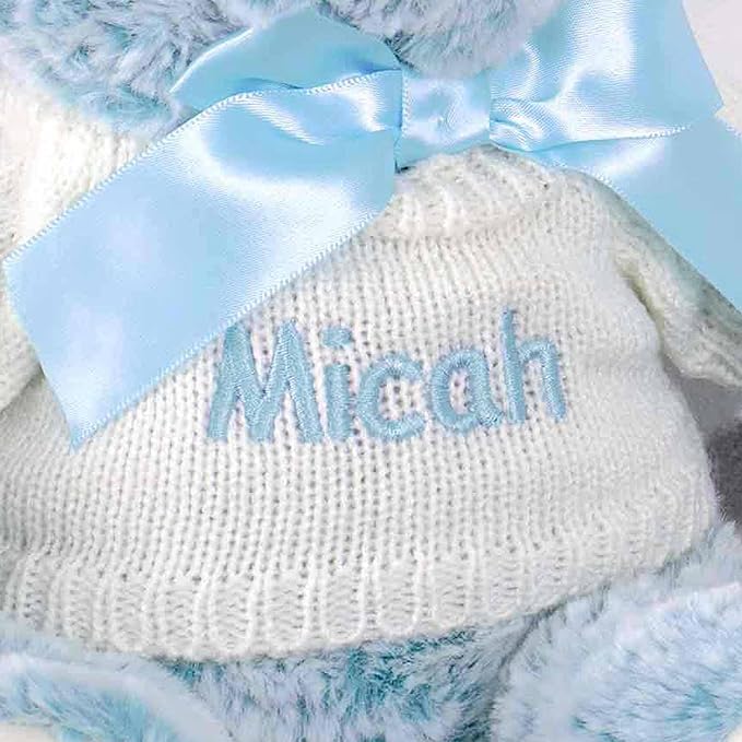 DIBSIES Personalized Baby Gift - Baby’s First Teddy Bear - 12 Inch (Blue)