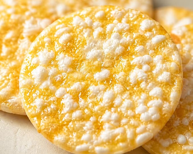 Syrup Coated Rice Crackers, Crispy Sweet Rice Senbei Snack, Individually Wrapped Korean Style Rice Snack, 10.6 oz (300g), 54 Pieces