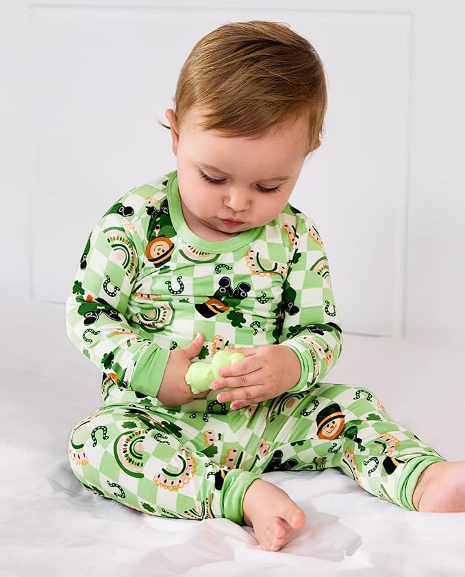 Bamboo Viscose Toddler Girls Kids Pajamas Unicorn Mermaid Pjs Long Sleeve Snug fit 12M-8Y 2pcs Soft Jammies