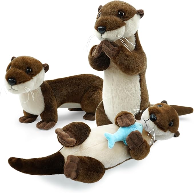 River Otter Stuffed Animals for Kids,Standing Posture Otter Ocean Cute Animal Plush Toy Birthday Gift for Boys Girl Children(Standing)