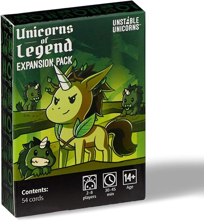 Unstable Games - Unstable Unicorns Unicorns of Legend Expansion Pack - designed to be added to your Unstable Unicorns Card Game