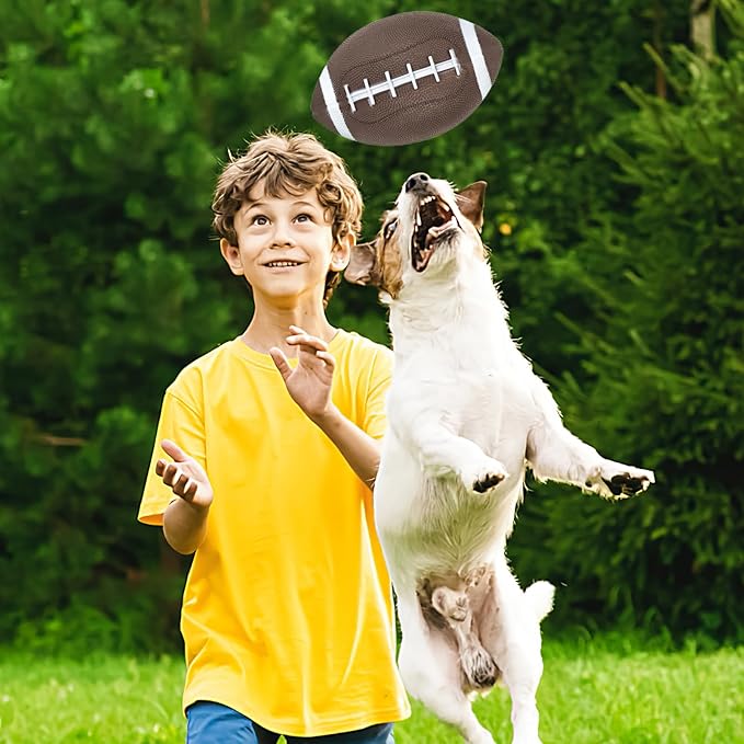 Shindel 6PCS Mini Inflatable Football, 6.3 inch Waterproof Footballs Toys for Kids Perfect Outdoor and Indoor Games, Football Party Favors