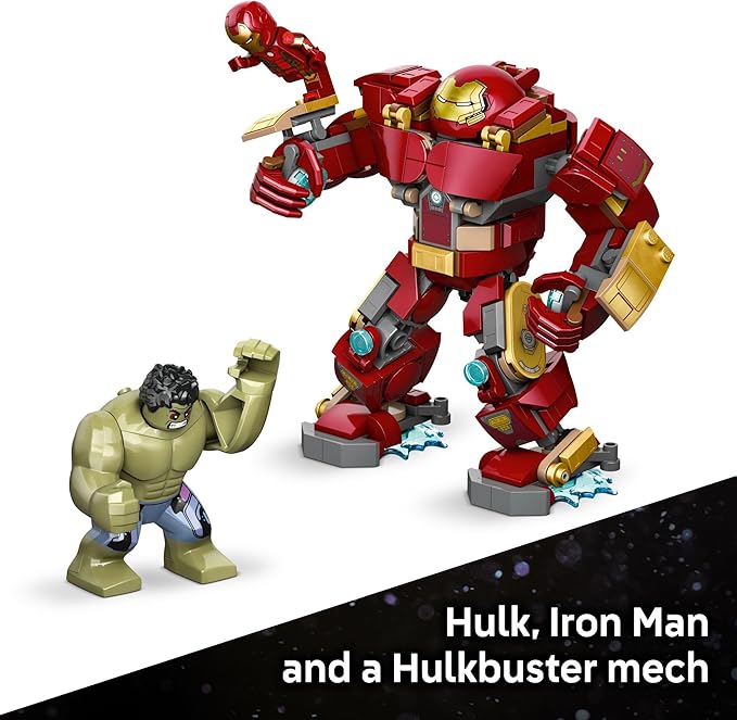 LEGO Marvel Epic Battle: Hulkbuster vs. The Hulk Building Toy for Boys & Girls - Avengers: Age of Ultron Display & Play Set W/2 Minifigures for Kids, Ages 9+ - Gift Idea for Birthdays - 76343