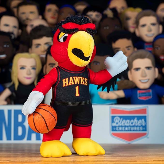 Bleacher Creatures Atlanta Hawks Harry The Hawk 10" Plush Figure- A Mascot for Play or Display