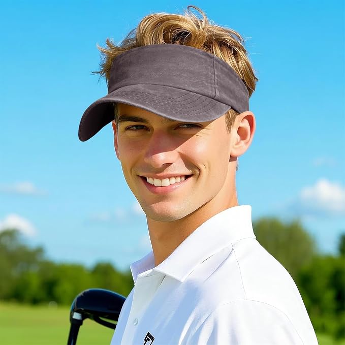 Marrywindix 1 Piece of Sport Wear Athletic Visor Sun Sports Visor Hat Visor Adjustable Cap for Women and Men