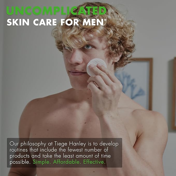 Tiege Hanley Acne Serum for Men, Facial Serum with Salicylic Acid, Granactive Complex & Tea Tree Oil for Blackheads, Visible Pores & Uneven Tone, Moisturizer for Oily Skin, Men’s Skin Care, 0.8 fl oz