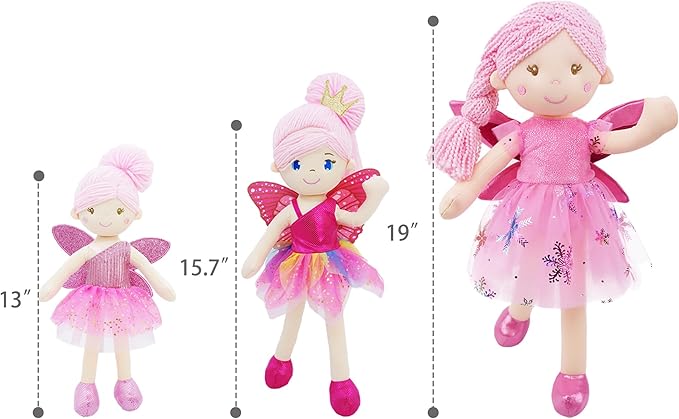June Garden 12" Enchanted Garden 3 Fairy Dolls Package - Best Value