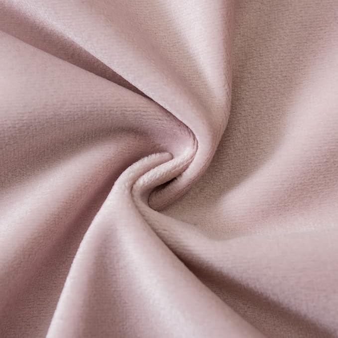 Pink 18x18 Throw Pillow Covers Decorative Velvet Cushion Covers Set of 2 | Soft Pillow Cases with Invisible Zipper for Modern Couch Sofa Bed Living Room Bedroom Home Decor