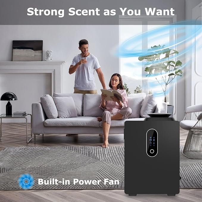 2026 Upgraded HVAC Scent Diffuser Machine, WiFi Control, Coverage 6000 Sq.Ft, Scent Air Machine for Home 1000ML, Waterless Cold Air Aromatherapy Essential Oil Hotel Scent Diffuser for Large Room