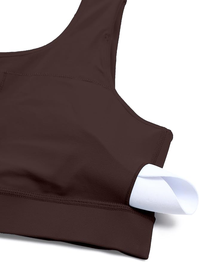 CRZ YOGA Butterluxe One Shoulder Sports Bras for Women - Sleeveless One Strap Low Impact Asymmetrical Workout Yoga Tops