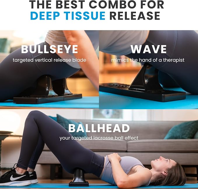 Thrival Relief Pro - Fully Adjustable Psoas and Iliacus Muscle Release Tool with Thrival App for Hip Flexor, Back, Glute and Neck Pain - Trigger Point and Myofascial Release Tool - Carbon Black