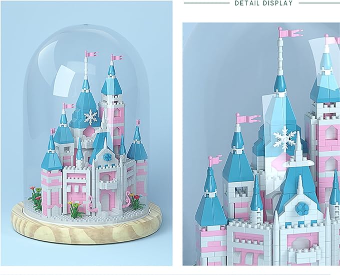 Castle Building Set, Mini Bricks Bonsai Building Block Set, 1743 Pieces Micro Bricks Collectible Ideas Building Blocks for Adult Kids Ages 14 and up
