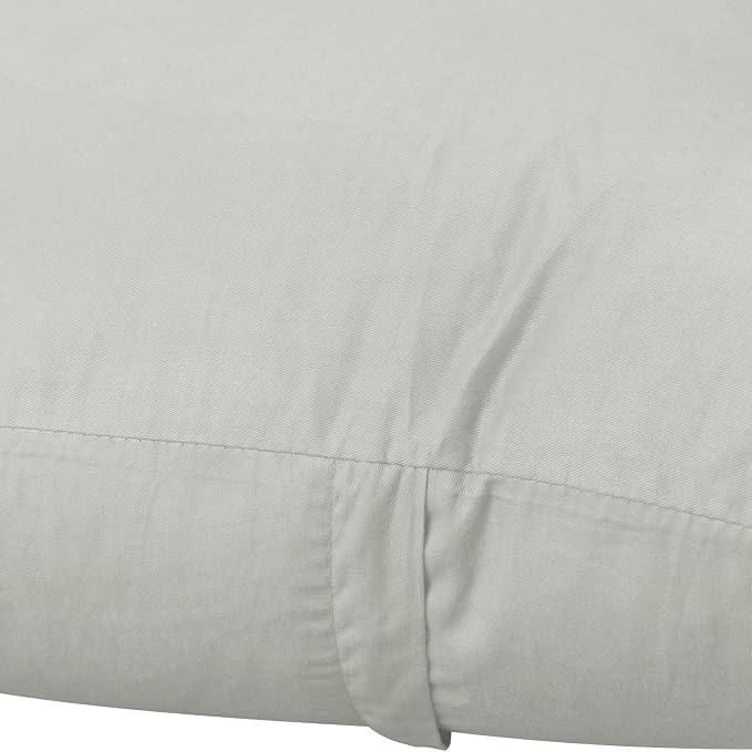 Thmyo 4-Pack 100% Cotton Comfortable Solid Decorative Throw Pillow Case Square Cushion Cover Pillowcase Sublimation Blank Pillow Covers DIY Throw Pillowcase for Sofa Bedroom(26x26 inch/ 66x66cm,Grey)