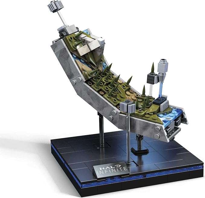 MEGA Halo Infinite Toy Building Set, Forerunner Ring Installation with 301 Pieces and Accessories, 5 Inches Tall, for Collectors
