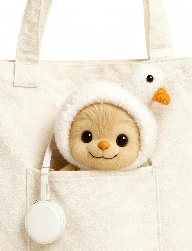 17cm Doll Clothes Outfit (No Doll), Stylish Cute Plush Doll Clothes with Designer Accessories, Clothes for 17cm Dolls, White Swan Style