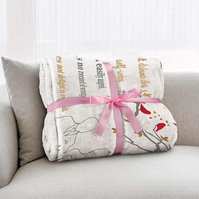 Wedding Gifts for Couples, Bridal Shower Gifts for Bride to Be Soft Blanket | Anniversary Mr and Mrs Gifts, Wedding Gifts for Newlyweds Wedding Throw Blanket 60*50 Inch (White Gold)