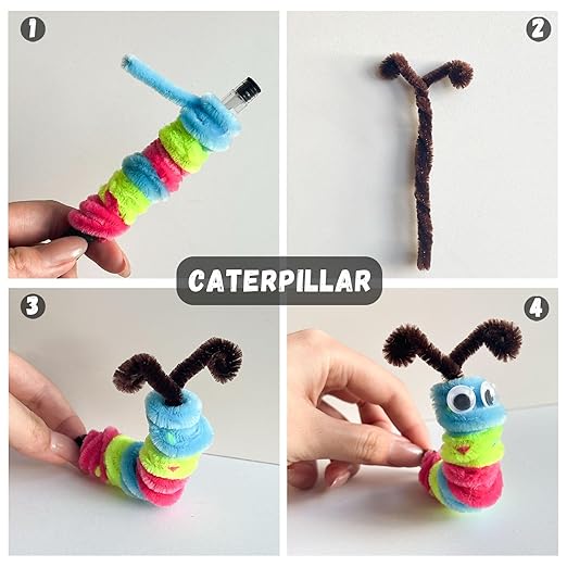 Green Pipe Cleaners Craft Bulk,Toys & Games,200pcs Chenille Stems,Fake Flowers for Decor,Arts Crafts,Sensory Toys,Christmas Birthday Gift for Kids Art Supplies for Projects Creative DIY Decorations