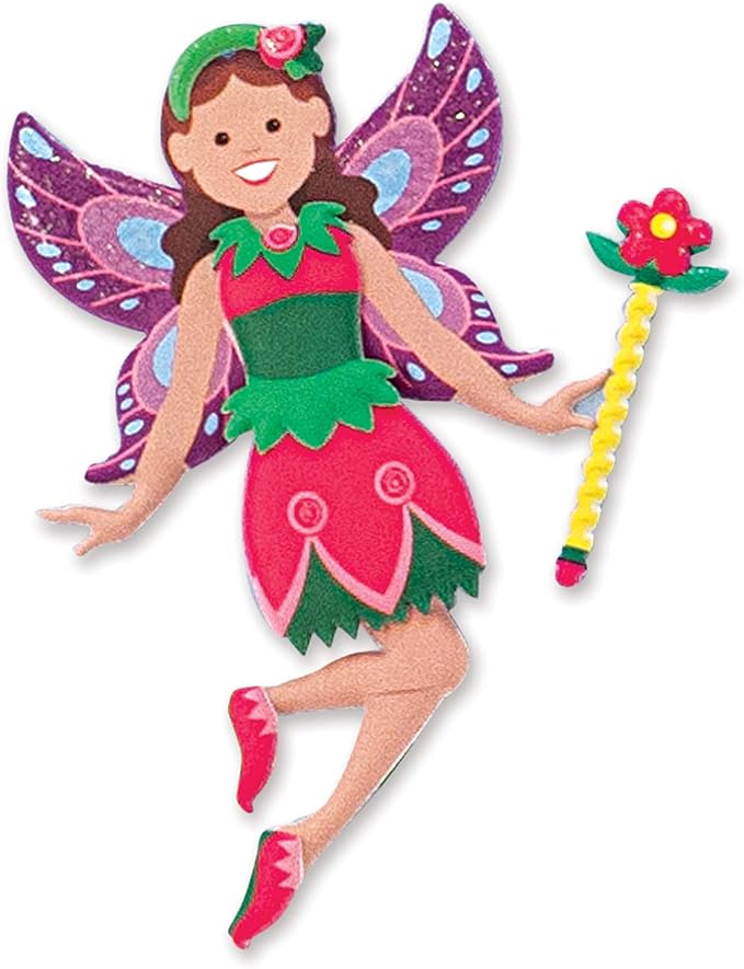 Melissa & Doug Puffy Sticker Pads Set: Fairy, Dress-Up, and Mermaid - 216 Reusable Stickers