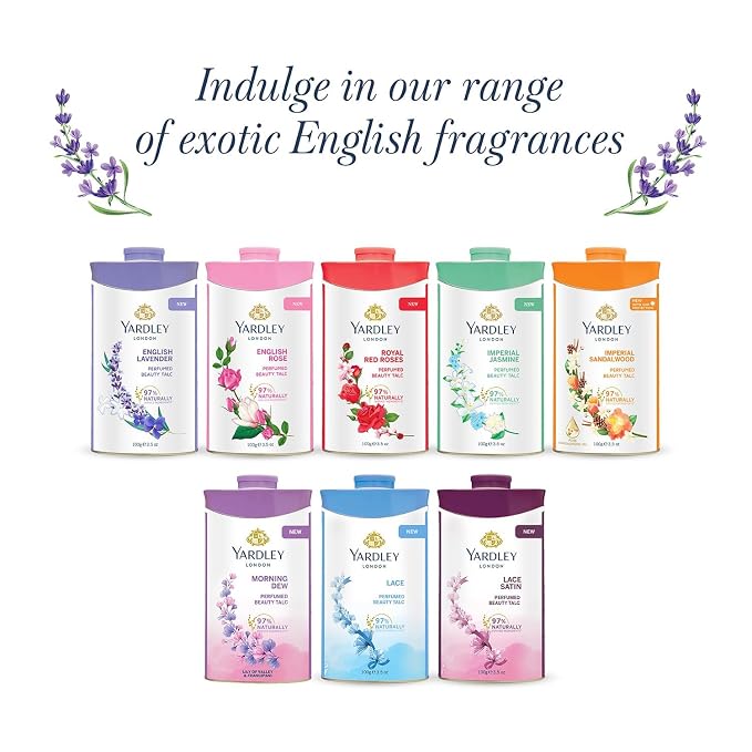 Yardley English Lavender Perfumed Talc | 250g ( 8.81 Ounce) | Pack of 1