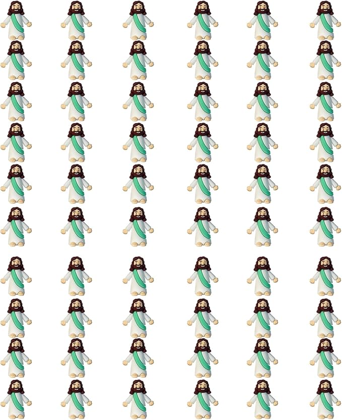Mini Jesus Figures, Set of 30pcs Action Figures Little Jesus Figures, Tiny Jesus Figures to Hide and Seek Religious Gifts for Easter Egg Stuffers