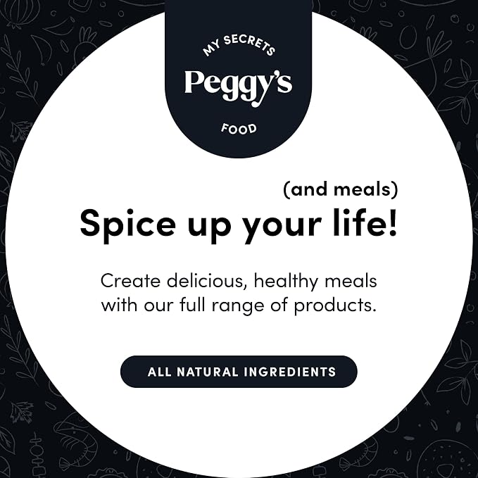 My Secrets Peggy's Food OMG Poultry Seasoning Blend - Low Sodium Chicken & Turkey Rub with Himalayan Pink Salt - Premium Herb Mix for Roasting, Grilling & Air Frying - All Natural - 3.5 oz