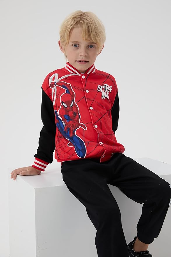 Disney Minnie Mickey Stitch Princess Frozen Marvel Jacket Lightweight Coat Button up Color Block Sweatshirt Sizes 2-14 Years