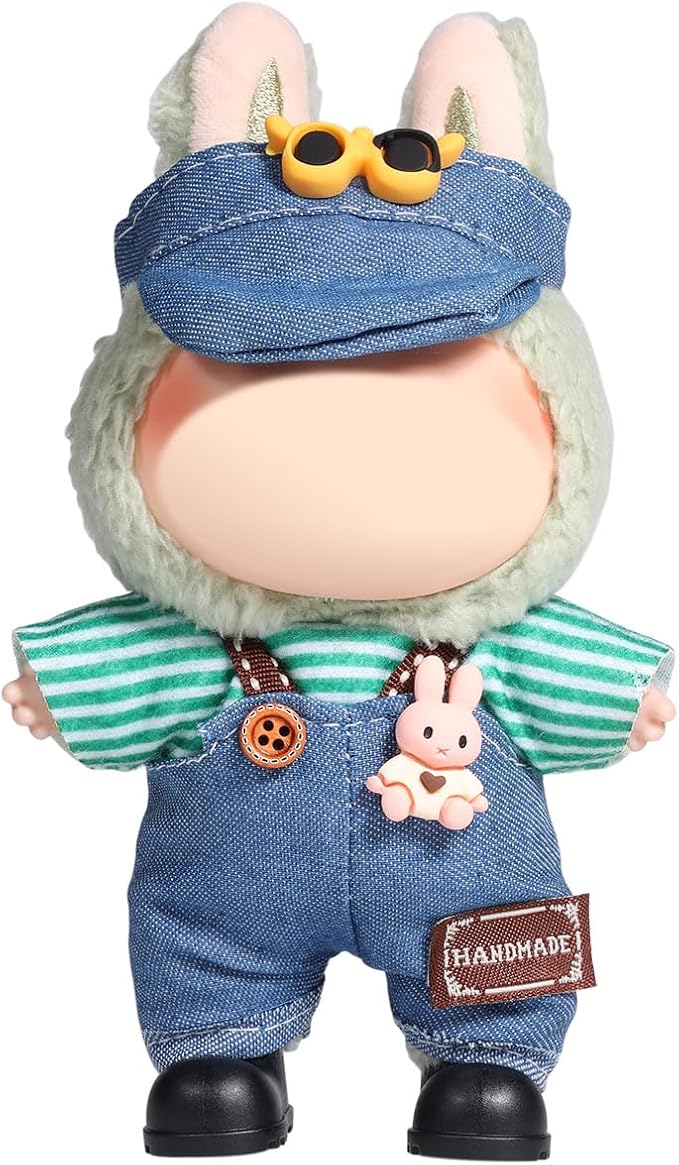 AICase for 17cm Doll Clothes/Outfit,Clothing Set for 17cm Doll,3 Piece Set Hat Clothing,Boys and Girls Stylish Adorable Clothes Accessories_05