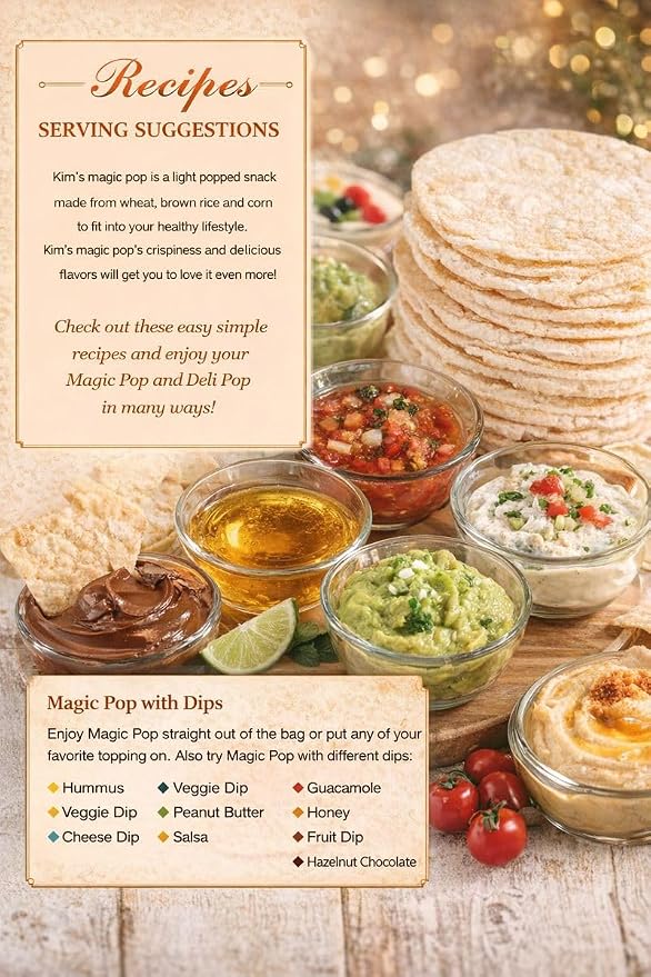 Kim's Magic Pop Onion Flavor 12-Pack: Freshly Popped Rice Cakes, Healthy Grain Snack, 0 Weight Watchers Point