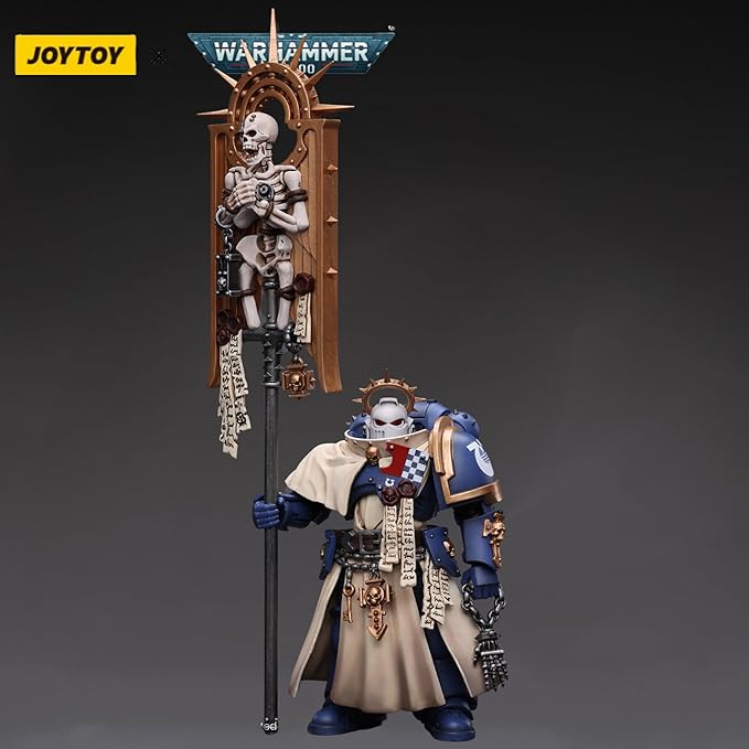 JOYTOY Warhammer 40k Action Figure Ultramarines Bladeguard Ancient Collection Anime Model, 1/18 4.2-inch Christmas Birthday Gift