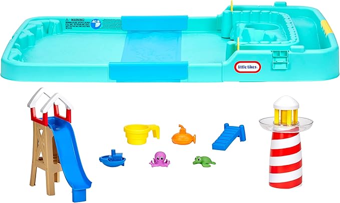 Little Tikes Splash Beach Water Table Splash Pad for Kids, Boys, Girls Ages 2+ Years