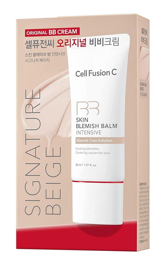 Cell Fusion C Skin Blemish Balm No.23 Signature Beige - Light/Medium with Neutral Undertone, BB Cream, 24h Coverage with Natural Finish, Tinted Moisutrizer for Face, 1.01 fl.oz.